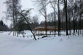 Villa Rustica im Schnee