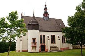 Die Wallfahrtskirche auf dem Laurenziberg