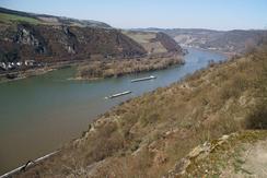 Blick auf Tagesziel Kaub