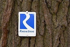 Wegzeichen Rheinsteig