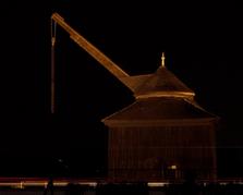 Oestricher Kran bei Nacht