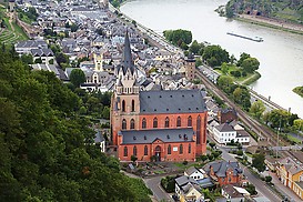 Blick auf die Liebfrauenkirche von der Sch?nburg