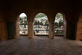 Blick vom Palast El Partal auf Granada