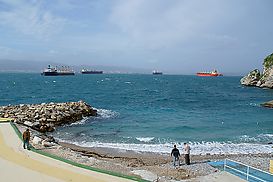 Schiffe vor Gibraltar