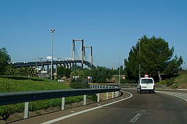 Bruecke Richtung Huelva